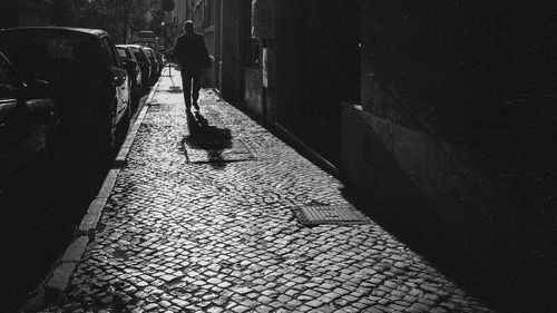 Shadow of people on floor