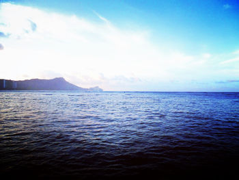 Scenic view of sea against sky