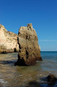 Rocks in sea