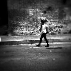 Full length of woman jumping