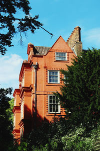 Low angle view of building against sky