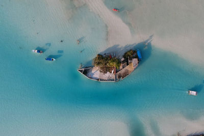 Aerial view of beach