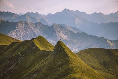 View of mountain range