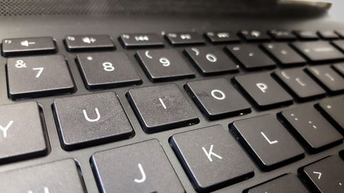 Close-up of computer keyboard