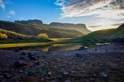 Idyllic landscape on isle of skye