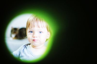 Portrait of cute boy