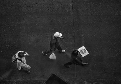 high angle view