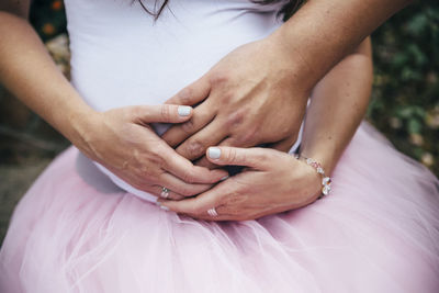 Close-up of hands