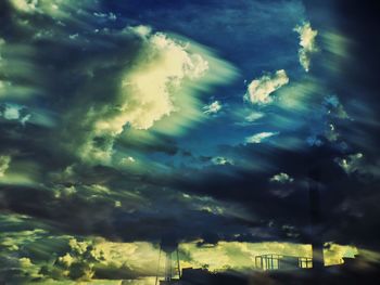 Low angle view of cloudy sky