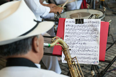 Musicians performing during events