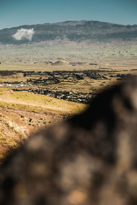 Scenic view of desert against sky