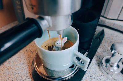 Close-up of coffee maker