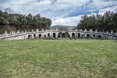 The eolo fountain at the reggia of caserta