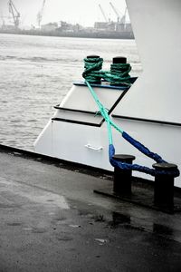 Empty boat in calm sea