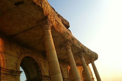 Low angle view of a temple