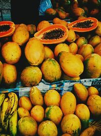 Fruits for sale at market stall