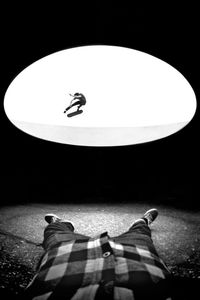 Person standing in water