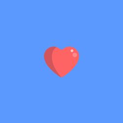 Directly above shot of heart shape against blue background