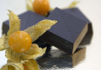 Close-up of fruits on table