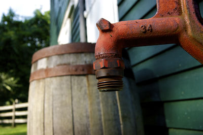 Close-up of rusty metal