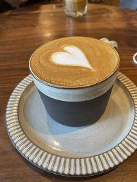 Close-up of coffee on table