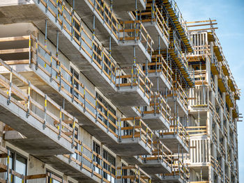 Low angle view of buildings in city