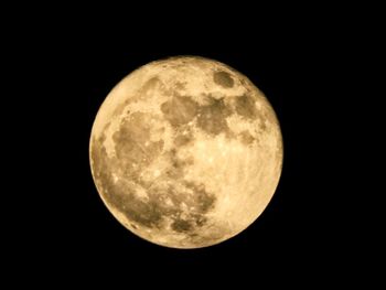 Scenic view of moon against sky at night