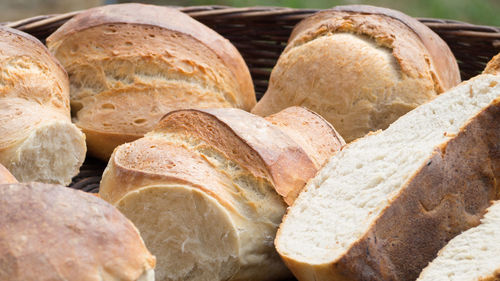 Close-up of bread in store