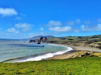 Scenic view of sea against sky