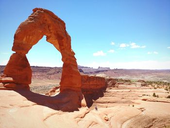 Rock formations on land