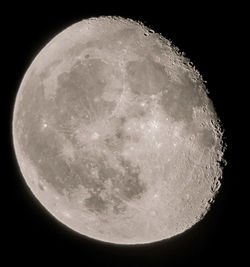 Close-up of moon against sky at night