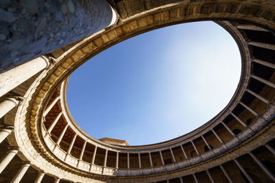 Low angle view of historical building against sky