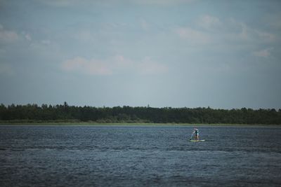 Scenic view of calm sea against sky