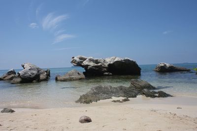 Rocks on beach