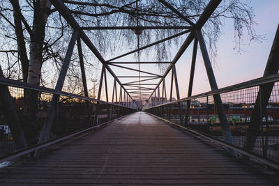 Low angle view of bridge against sky