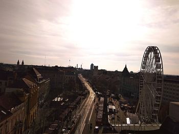 High angle view of cityscape