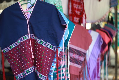 Clothes for sale at market