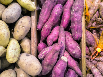 Full frame shot of onions for sale at market stall