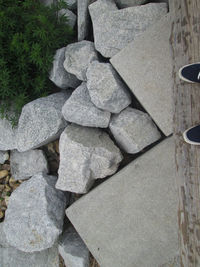 Stones on stone wall