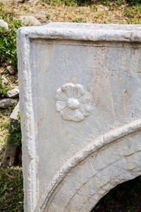 Stone sculpture in cemetery