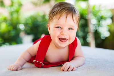 Portrait of cute smiling boy