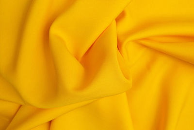 Full frame shot of yellow fabric