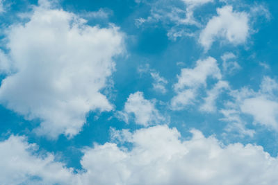 Low angle view of clouds in sky