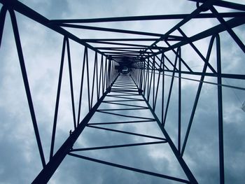 Low angle view of bridge against sky