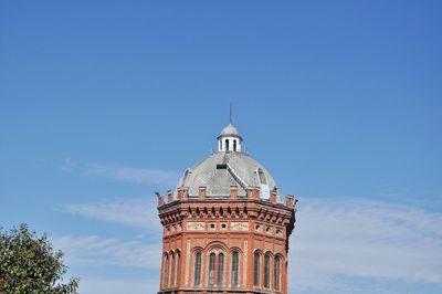 Low angle view of cathedral against blue sky