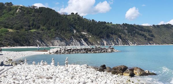 Scenic view of sea against sky