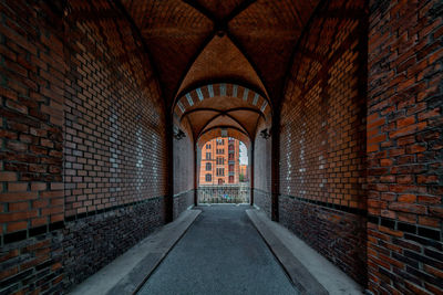 Corridor of historic building