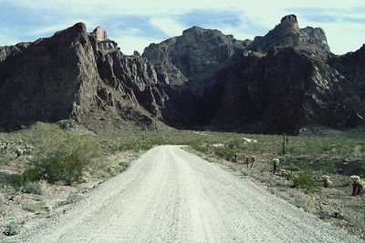 Road passing through mountains