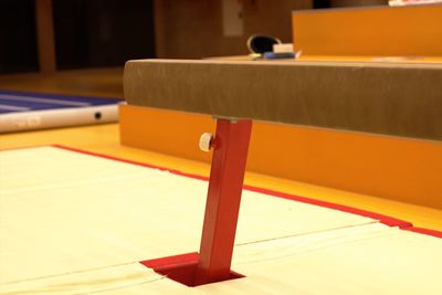 Close-up of table and chairs