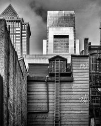 Low angle view of building against sky